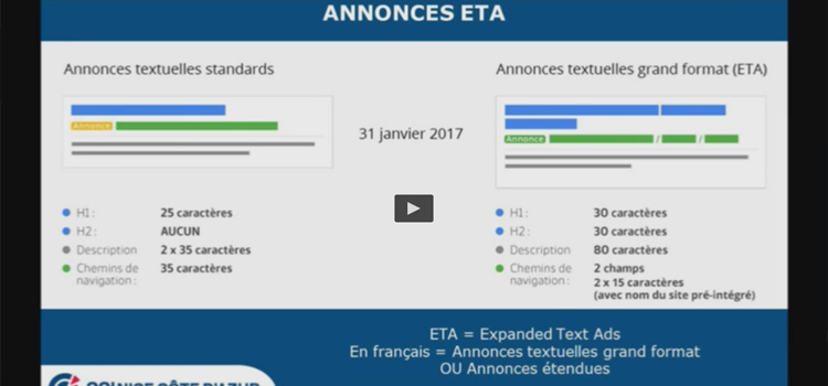 Nouveautés AdWords : Annonces ETA & Campagnes Appel Uniquement